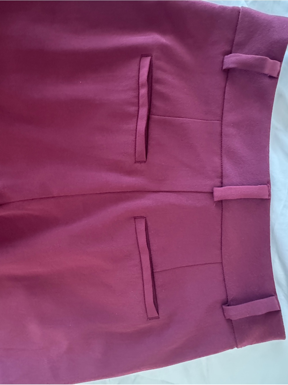 Jason Wu Pleated Wide Leg Trouser Pants Burgundy High Rise Career XS - Picture 9 of 11